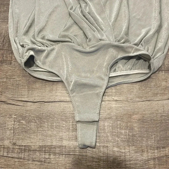 NWT!! Free People - Turnt Crossover Bodysuit - Grey - Size Small & X Small - Picture 6 of 8